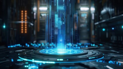 Obraz premium abstract background technology hologram