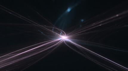 energievoll hell leuchtende Highspeed Internet Verbindungen, Glasfaser, Lichtgeschwindigkeit, FTTH, Breitbandausbau, Datentransfer, Multimedia, Perspektive, Daten, violett, lila, schwarz
