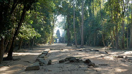 Gate to temple in angkor wat