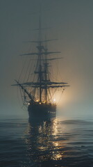 Fototapeta premium ship in the sea