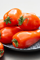 Long red ripe italian san marzano pasta sauce tomatoes