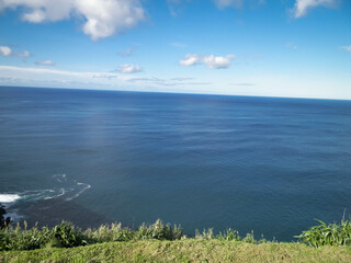 Coastal cliffs of Sao Miguel, Azores islands.