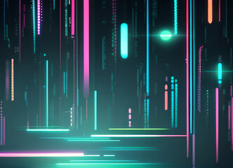 Blue tech lines universal background simple science and technology business line technology background.background vortex and use it as your wallpaper, posters and banners.Generative AI	