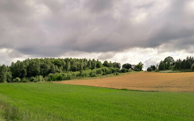 Astonishing landscape of Kashubia in Northern Poland