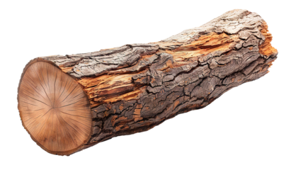 Wood log cut out