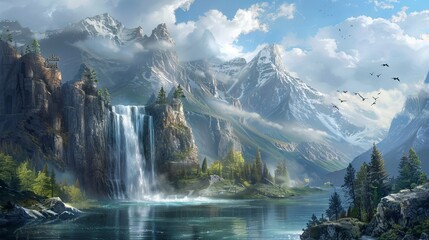Cliffs of Serenity and Soaring Peaks