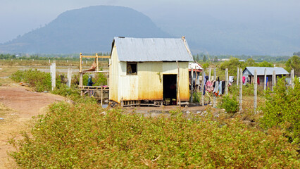 small fisherman village near kampot