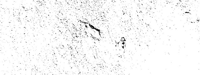 Black and white dirty cracked Dust overlay distress grungy effect paint. Black and white grunge seamless texture. Dust and scratches grain texture on white and black background.