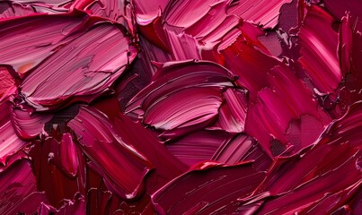 Fototapeta premium Acrylic paint strokes. Abstract background in maroon colors , Generative AI 