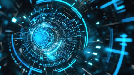 Obraz premium abstract background technology hologram