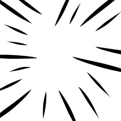 Abstract comic book flash explosion radial line