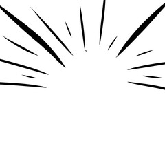 Fototapeta premium Abstract comic book flash explosion radial line