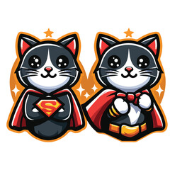 cat mascot logo vector design
