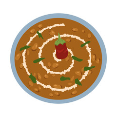 Dal Makhani or Daal Makhani, indian lunch or dinner menu