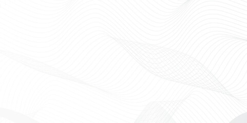 Abstract gradient color lines on white background with luxury shapes motion line. Technology background lines wave abstract stripe design. White background mesh abstract vector digital line soft blend