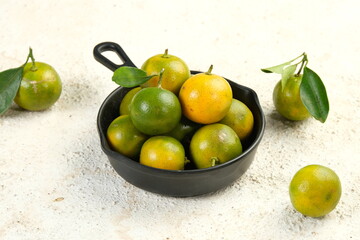 Calamansi orange ( citrus microcarpa), also known as lemon cui or jeruk kunci.