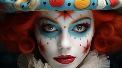 Colorful and creative makeup art