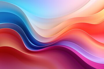 A colorful wave with a red stripe on the left and a yellow stripe on the right