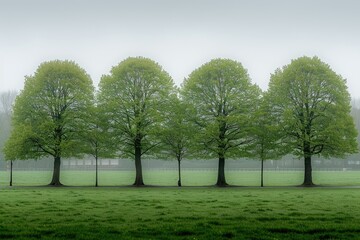 Obraz premium views of neat lawns and trees professional photography