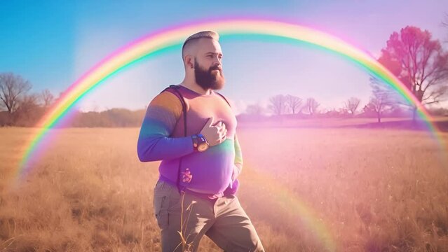 Transgender men pregnant. queer man, proud