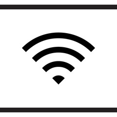 Wi Fi icon vector. Wireless internet logo design. Wifi vector icon illustration isolated on white background