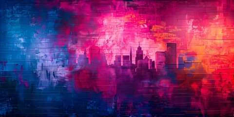 Immerse in colorful urban street art mural energizing cityscape with artistic flair. Concept Cityscape, Urban Art, Street Photography, Vibrant Colors, Artistic Flair