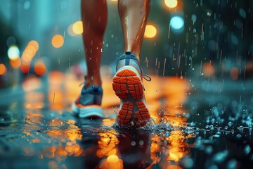 global running Day greeting card professional photography