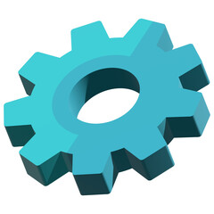 3d engineer sign with png format, 3-dimension engineering symbol, engineering sign, cogwheel sign in the industry