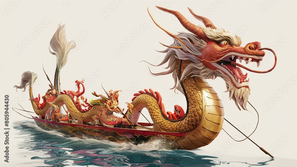 Wall mural Chinese Dragon Boat Festival, Dragon boat, Dragon boat race, Dragon Heaa