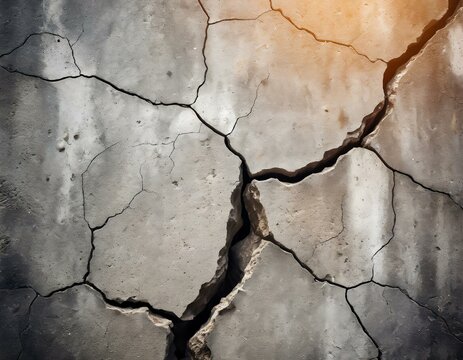 Risse in einer Betonwand
