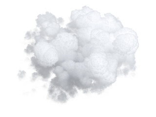 3d render of realistic cloud