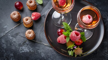Sweet Indulgence: A Celebration of Dessert Wines - obrazy, fototapety, plakaty