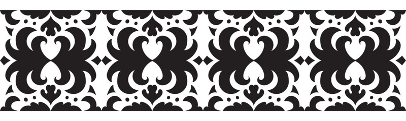 Ethnic seamless border pattern. Ornament vector illustration. Classic ornate element. Baroque floral vintage style. Decorative border design for frame, textile, fabric, clothing, carpet, curtain, rug.