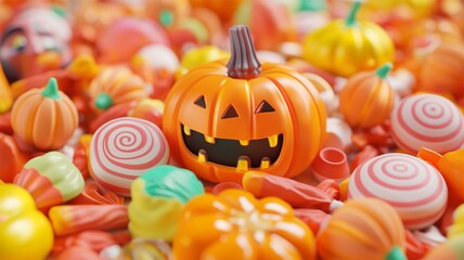 Candy, Halloween candy, multi-colored candy.