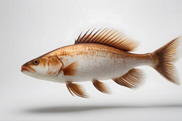 A goldfish isolated on a white background. F for fish. High qulity