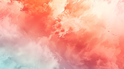 Obraz premium Experience the calming beauty of a sunset with this light coral and salmon gradient blur, evoking a sense of tranquility and warmth.