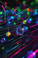 Computer-generated image of non-Abelian anyon interactions