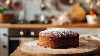 A brownie ready to be served