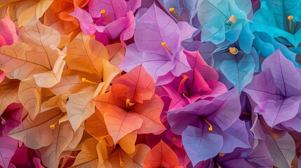 Colorful flowers background