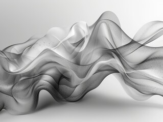 Abstract image with black dynamic swirling lines.
