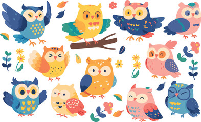 owl clipart vector for graphic resources