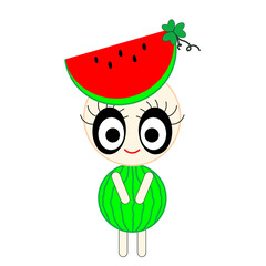 girl watermelon cute

