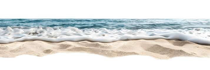 Seaside beach sand cut out
