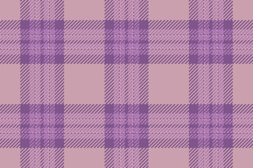 Textile plaid seamless of check fabric texture with a vector tartan background pattern.