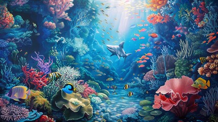 Underwater Wonders: A Marine Tapestry