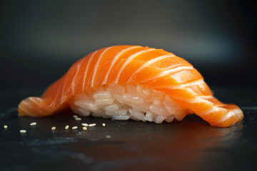 Nigiri sushi salmon.