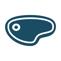 Meat, beef svg cut file. Isolated vector illustration.