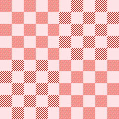 Red Pastel Color Chess Table
