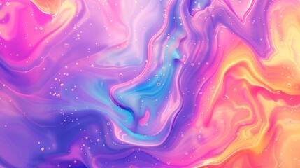 Fluid Design. Colorful Gradient Paint Wave in Abstract Background