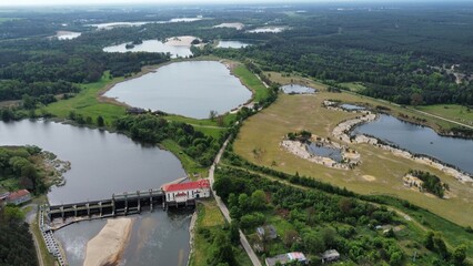 view of the river Gryżyce, Polska